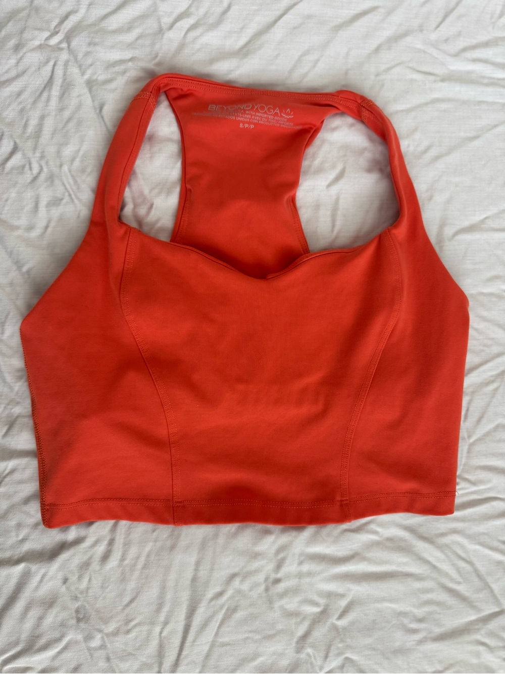 Beyond Yoga Women's Orange Crop Tank